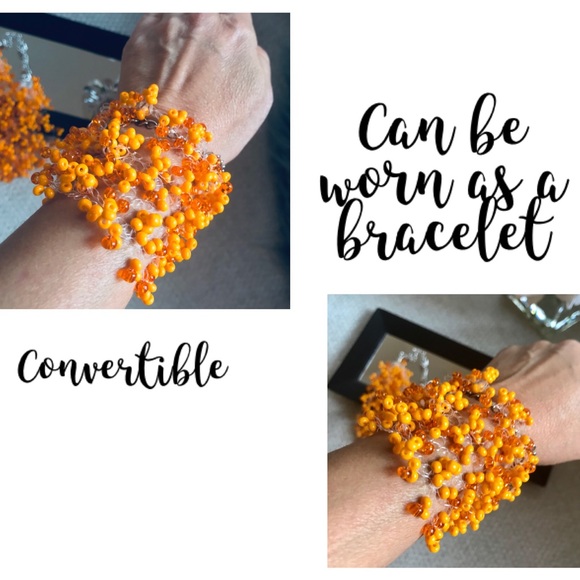 BoHo Convertible Handmade Beaded Necklace/Bracelet - Picture 2 of 8